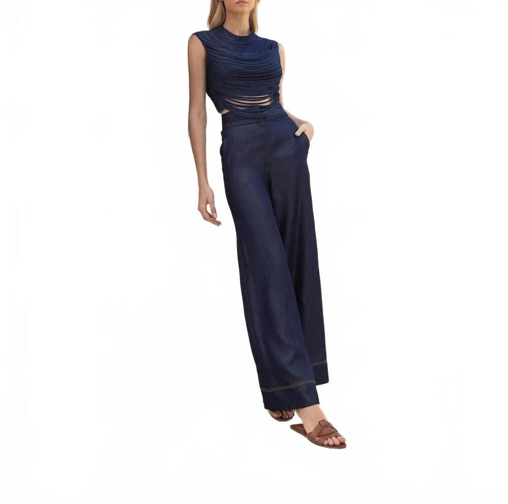 NEW ANDRES OTALORA eres todo sleeveless top in navy